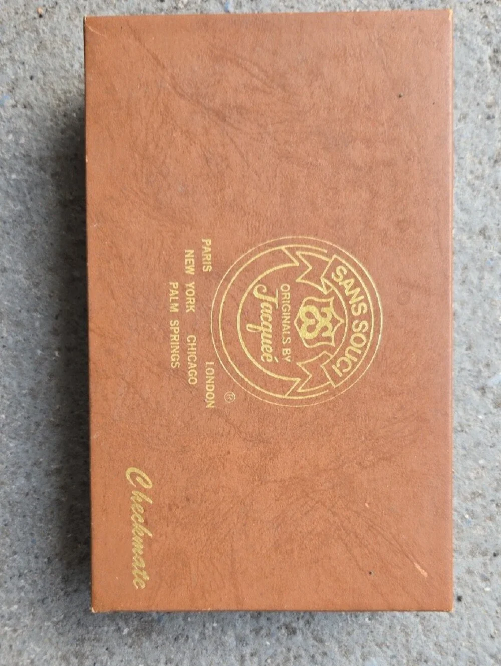 Vintage 1970s Classic Red Suede Card Holder Wallet - New In Box